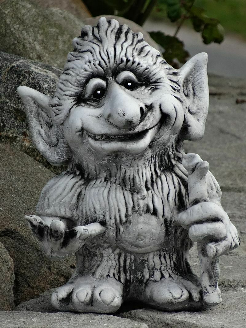 Elf Troll figura betonowa