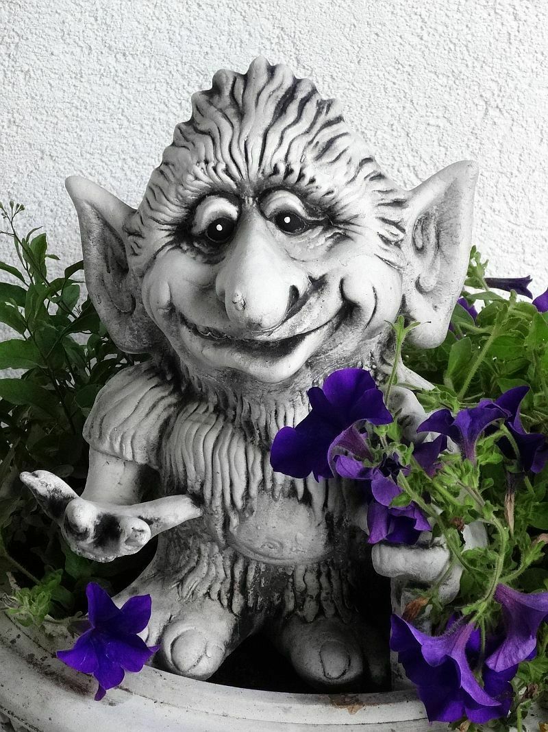 Elf Troll figura betonowa