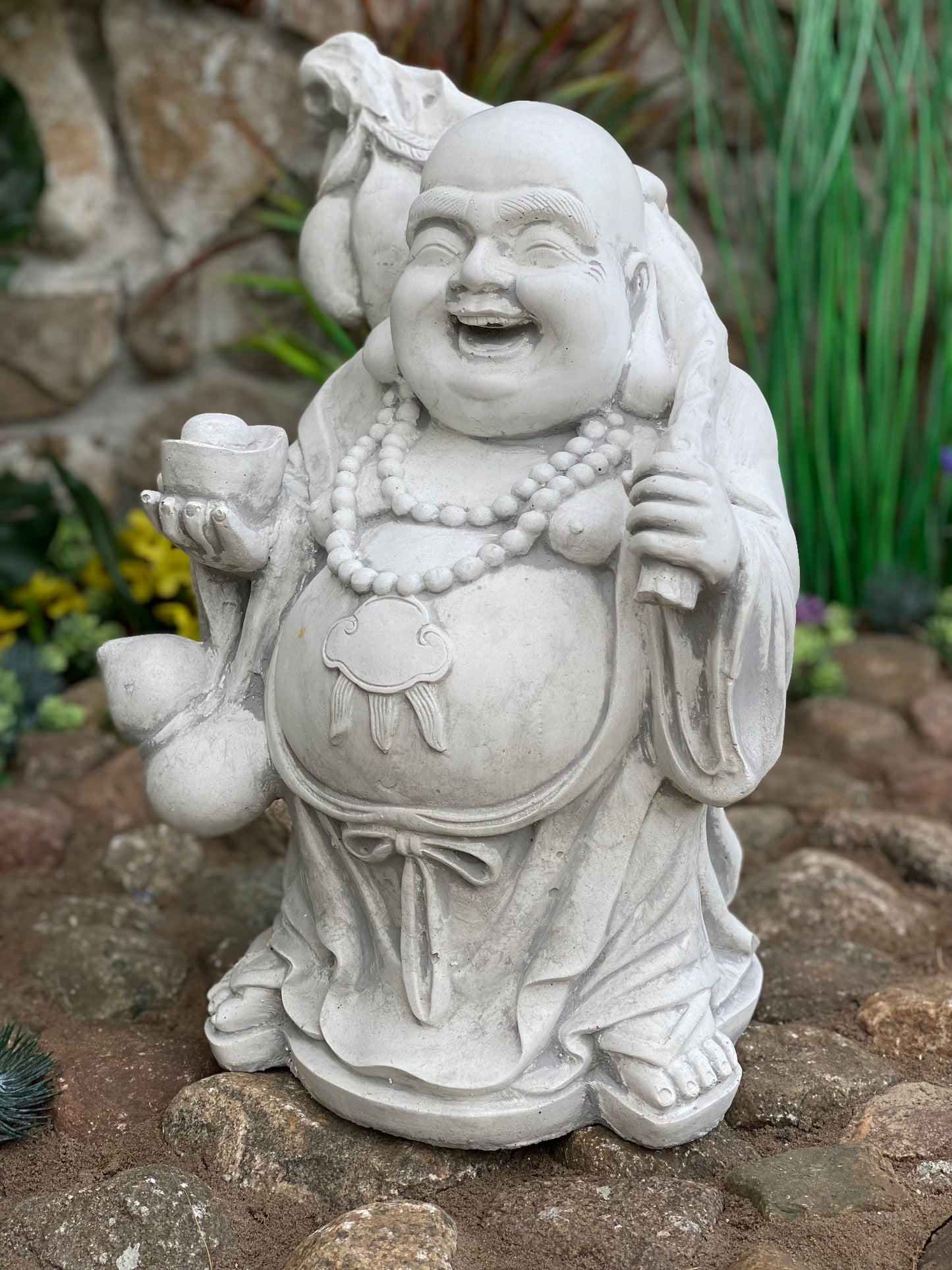 Radosny Budda Figura betonowa