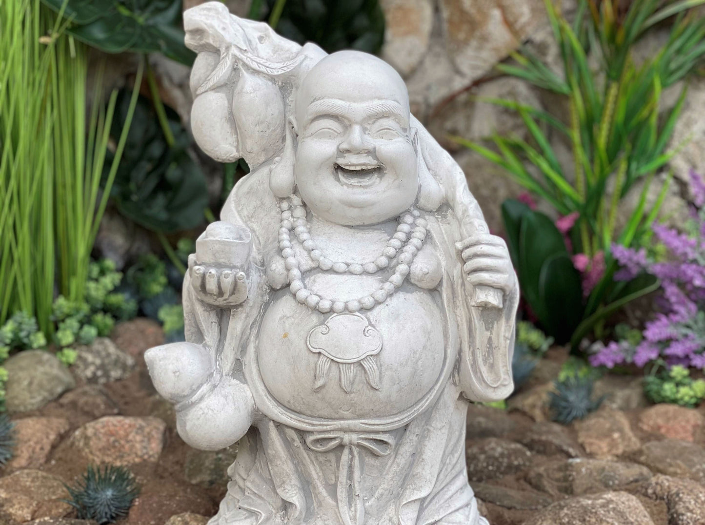 Radosny Budda Figura betonowa